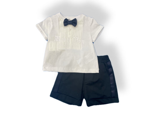 Monnalissa Infant Boys two piece Raso Tuxedo set